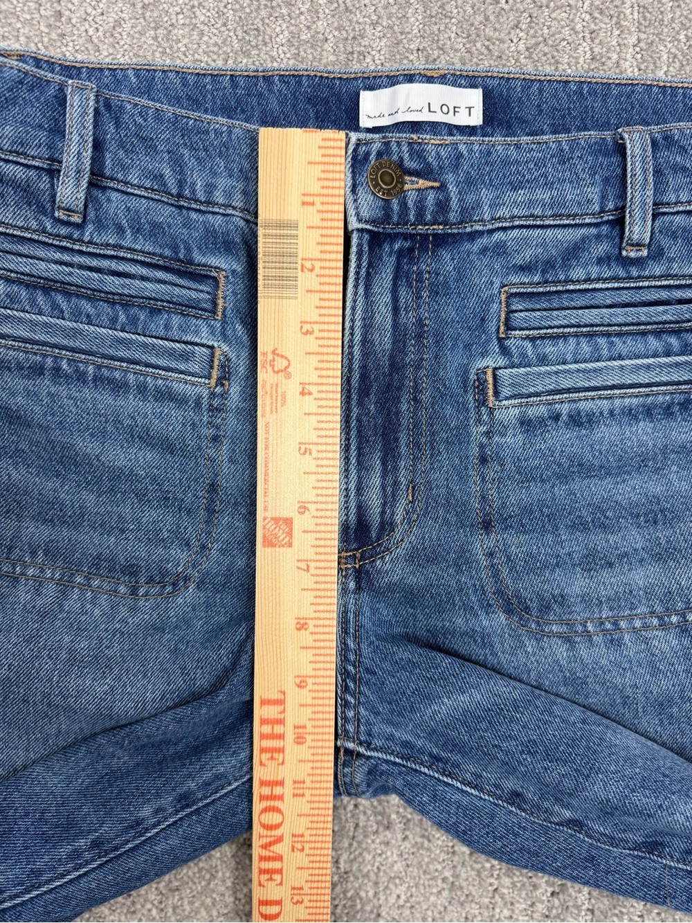 LOFT  Relaxed Straight Jeans Mid Vintage Wash Size 29/8 High Rise - Picture 11 of 11